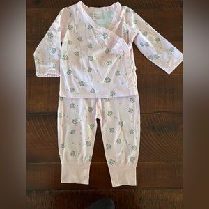 Hanna Andersson two piece kimono set 6-12M